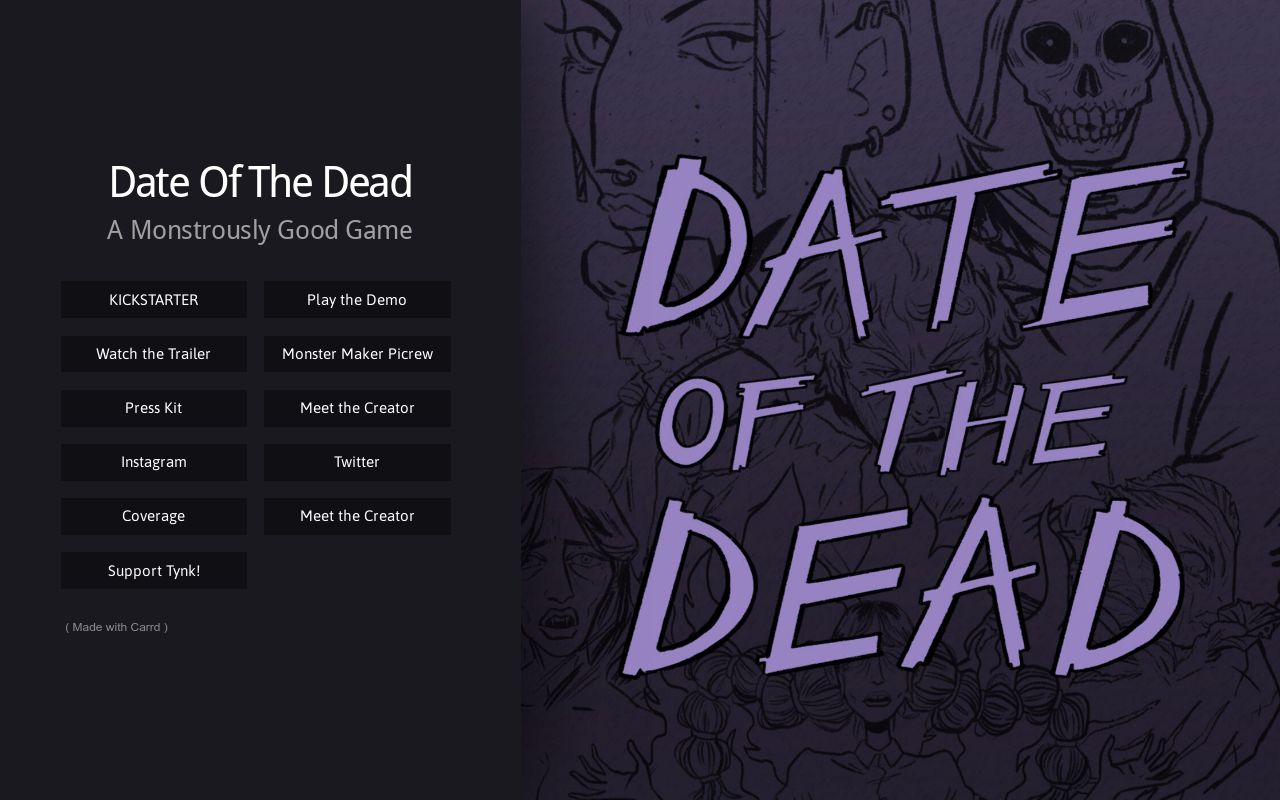 Date of the Dead  A Monstrous Dating Sim by Katriona Gillon — Kickstarter